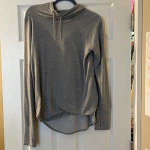 Avis active long sleeve top with hoodie